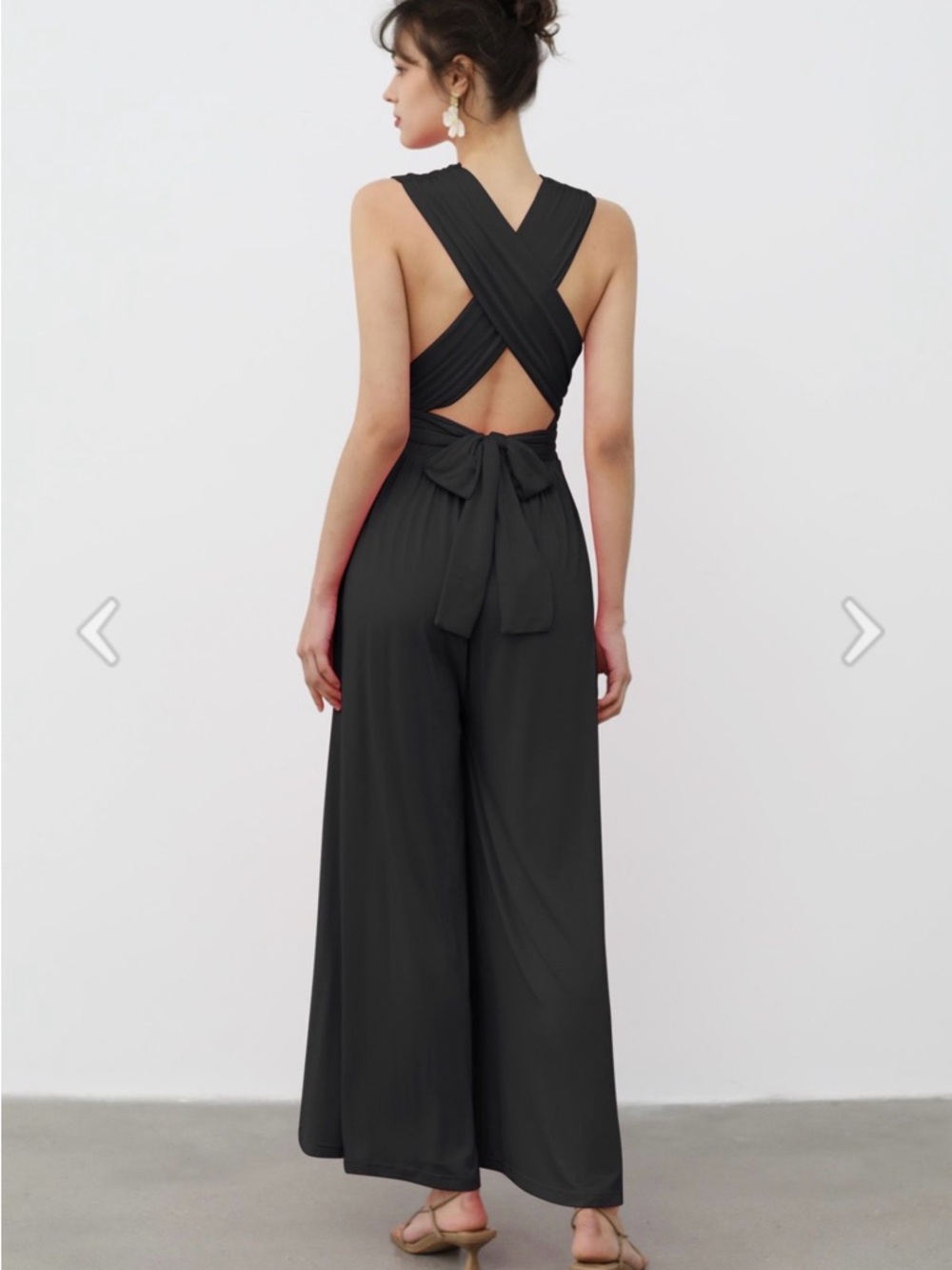 NWT Free People Black Dani Convertible Open-Back One-Pice, Jumpsuit